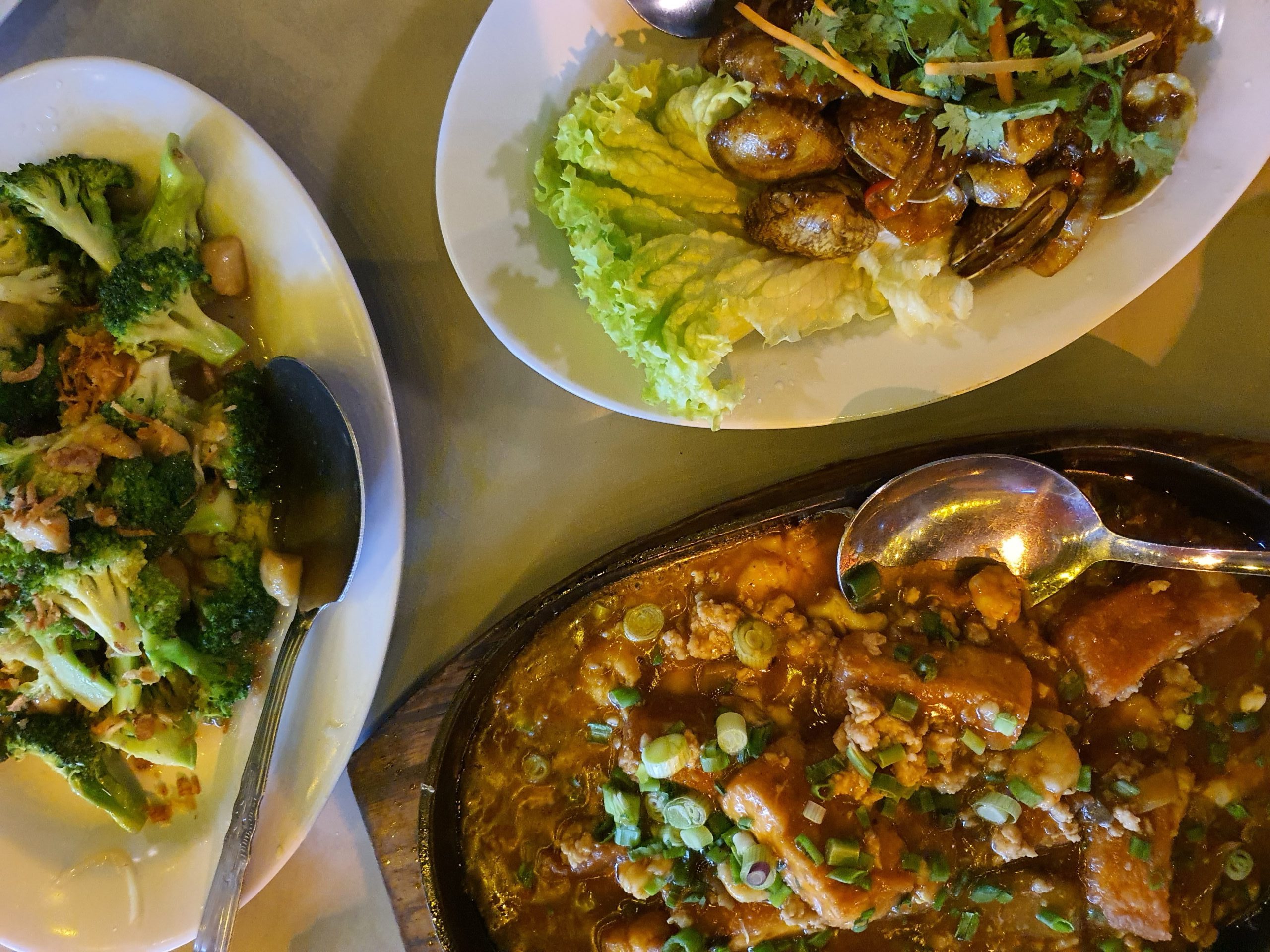 Simple meal in Pontian