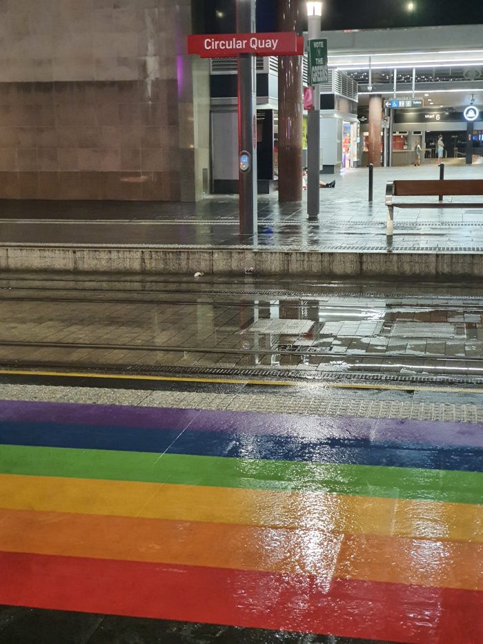 Rainbow at Circular Quay